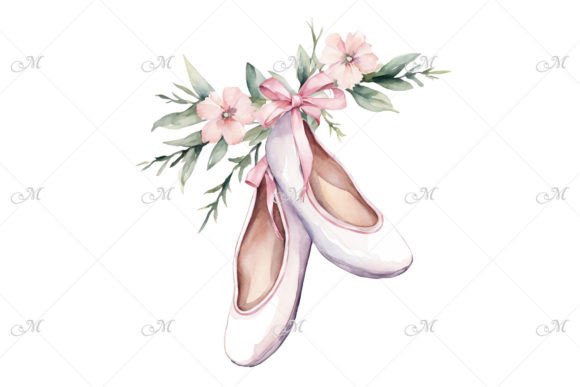 Download Ballet Shoes Watercolor Clipart - Watercolor Collection