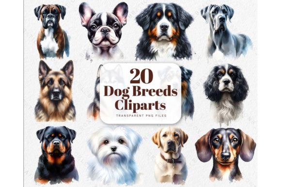 Download Watercolor Puppy Dogs Breeds PNG Clipart - Dog Collection