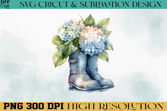 Download Flowers Shoes PNG Watercolor Design - Watercolor Collection