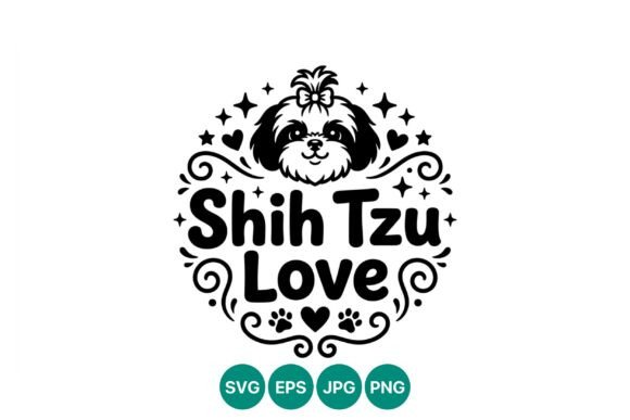 Download Shih Tzu Love Dog Vector - Dog Collection
