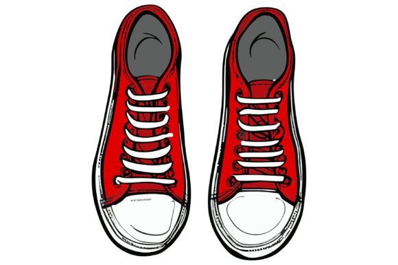 Download A Pair of Red Shoes Vector - Shoes vector Collection