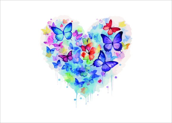 Download Watercolor Butterfly and Flower Artwork, - Watercolor Collection