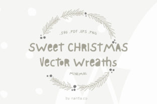 Download Sweet Christmas Vector Wreaths - Christmas vector Collection