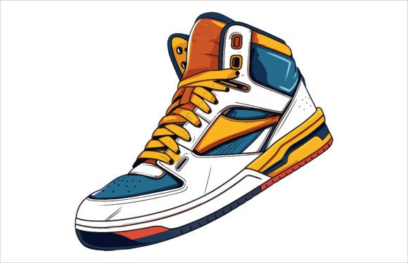 Download Basketball Shoes Vector Illustration - Shoes vector Collection