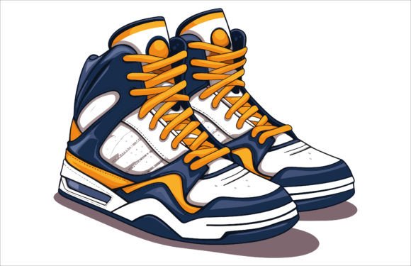 Download Basketball Shoes Vector Illustration - Shoes vector Collection
