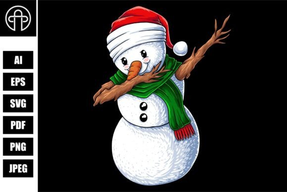 Download Snowman Dabbing Dance Christmas Vector - Christmas vector Collection