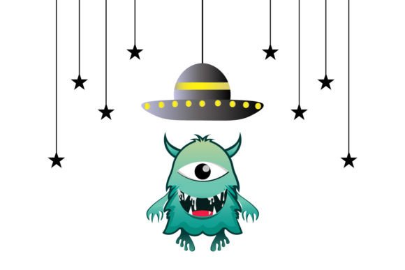 Download Funny Alien Vector Illustration Design - Alien vector Collection