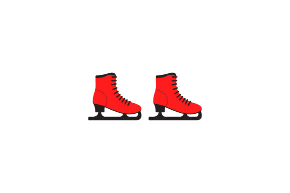 Download Christmas Asset Ice Skating Shoes Vector - Shoes vector Collection
