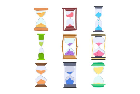 Download Sandglass Set Cartoon Vector Illustratio - Premium Bundle