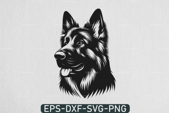 Download German Shepherd Svg , Dog Head Svg - Dog Collection