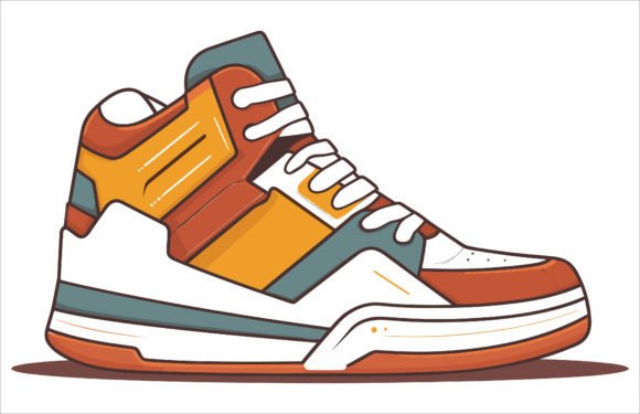 Download Basketball Shoes Vector Illustration - Shoes vector Collection